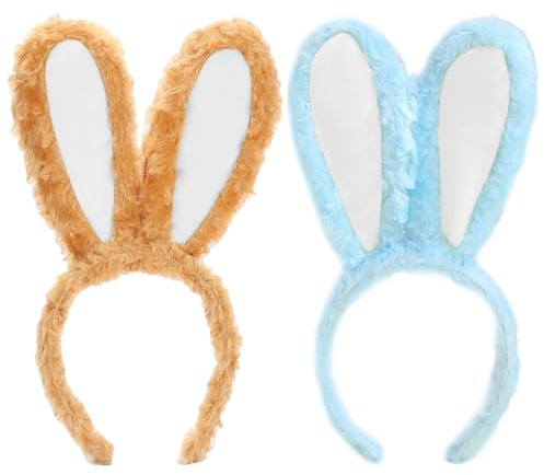 COACOM 2 Morceaux De Bandeau d'oreille De Lapin, Animaux en Peluche Mignons, Accessoires De Rôle, Décorations De Coiffures pour Enfants, Accessoires De Costumes.