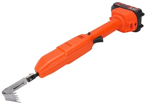 Asixxsix Electric Garten Pinne Kultivierer, Batteriebetriebene Kabellose Elektrische Pinne, die Hacke für Gartenarbeit Gruben, Handwerkswerkzeug für Handheld Yards für den Bodenanbau, (EU-Stecker)