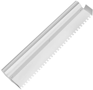 Werkzeug for Verteilen von Fliesenkleber, quadratische Zahnkelle, Wandfliesenkelle, Handkelle for große Fliesen, Bodenbeläge und Fliesenmauerwerk(60cm/23.62in)