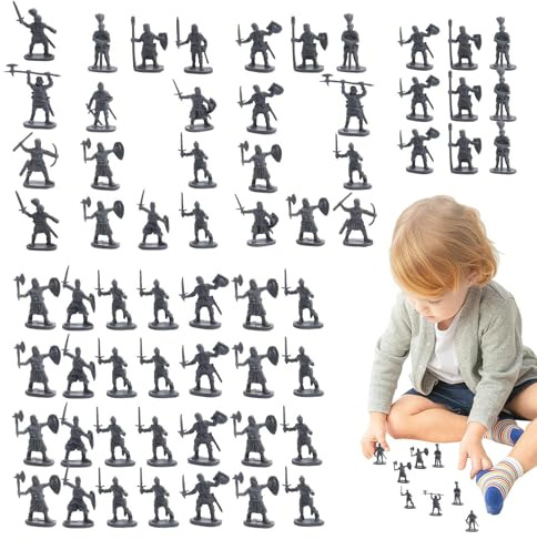 Yuemeuy Zinnsoldaten | Miniatur Figuren Antike Krieger | Miniatur Modelle 100 Stück Spielsets Für Rollenspiele Tortendekoration