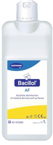Hartmann 10 Stück Bacillol® AF, Flächendesinfektionsmittel, V: 1l, transparent, L: 8,5cm, B: 8,5cm, H: 21,5cm, Karton