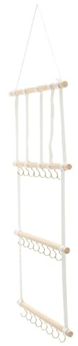 POPETPOP Organizador de Cintas y Diademas en Navidad y Acción de Gracias para Accesorios de Pelo con Ganchos de Madera y Poliéster, Resistente y Fácil de Colgar para Niñas