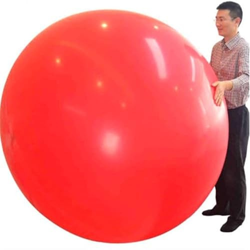 Jonikuper 183,9 cm große Jumbo-Luftballons aus Latex, Party, Aufführung, Dekor-Ballon, Rot