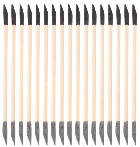 Healeved 60 pezzi di spingi cuticole in legno: bastoncini leviganti per manicure - bastoncini in legno per cuticole per la cura delle unghie, dettagli, lucidatura e artigianato