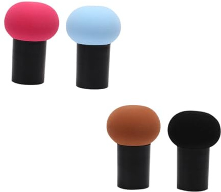 ABOOFAN 4 pièces Lot de Houppettes Poudre Visage et Corps Coussin Maquillage Multifonction pour Fond de Teint Liquide et Poudre Éponges Lavables Légères et Portables pour Femmes