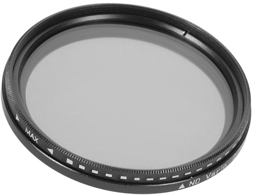 TEHAUX Variables 55mm Nd Objektiv aus Aluminiumlegierung und Glas mit Einstellbarer Neutraldichte für Präzise Lichtsteuerung bei Kamerazubehör