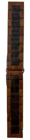 Träarmband Rostfritt stål Vikspänne Quick-release Design Justerbar längd(F,20mm)