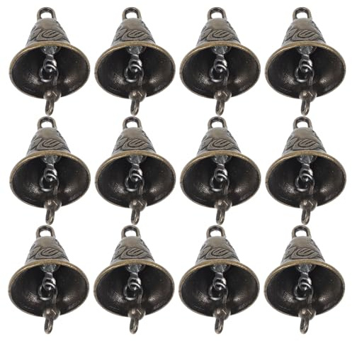 CTIRCHIU 20 Stück Glöckchen Klein aus Zinklegierung Vintage Glocken für Windspiele und Glocken Hängedekorationen Vielseitige Metallglocken für Selbstgemacht Zufälliger Stil