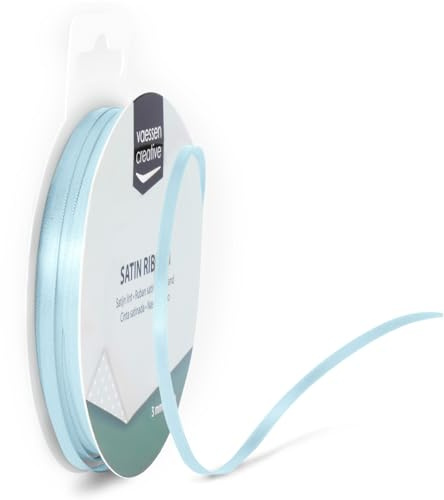 Vaessen Creative Satinband Wassermelone, 6 mm x 10 Meter, Schleifenband, Dekoband, Geschenkband und Stoffband für Hochzeit, Taufe und Geburtstagsgeschenke