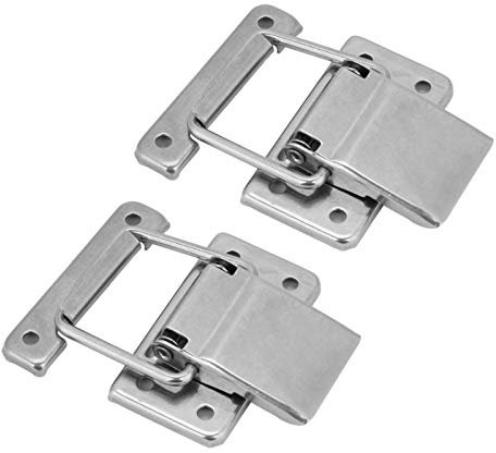 2 pezzi in acciaio inossidabile Custodia per armadietto con chiusura a molla Chiusura a scatto Toggle Hasp Chiusura per mobili