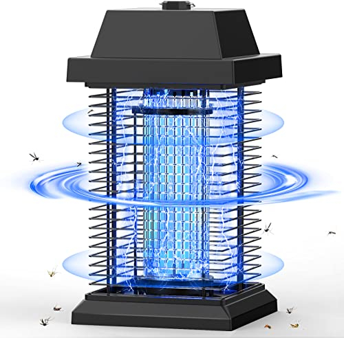 TMACTIME Lampada Antizanzare Elettrica, 20W 4500V UV Zanzariera Elettrica Impermeabile IPX4, per Casa, Cucina, Giardino, Interno e Esterno