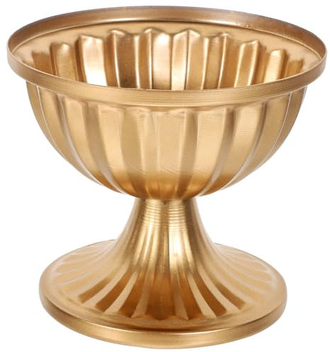 Amosfun Metal Urn Planter Für Innenpflanzen Klassische Dekorative Blumenvase Für Hochzeiten Wohnräume Und Garten Für Frisch Und Trockenblumen