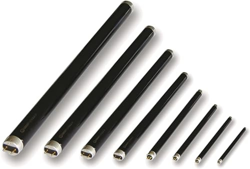 CLAR - Luce nera ultravioletta, luce da discoteca, lampada UV, lampadine di illuminazione ultravioletta, luci al neon, tubi UV fluorescenti (4 Watts T5, Pack 2)
