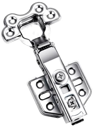SWHC Scharniere Soft Close Türscharniere 10 Stück Scharniere für Schranktüren 304 Edelstahl Topfscharnier Abnehmbar Schrankscharnier Einstellbar Möbelscharniere mit Dämpfer