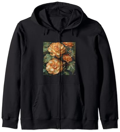 Begonia Fiore Fioritura Con Api Intorno Grafico Felpa con Cappuccio