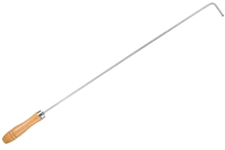 PHENOFICE Feuerstelle Feuerpoker Aus Edelstahl Stark Lang Langlebiges Outdoor Indoor Feuerwerkzeug Für Kamin Grill Und Camping Sicherer Und Komfortabler Griff Für Abfallentsorgung