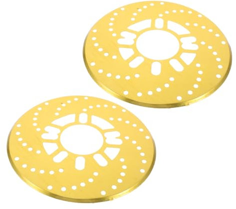 EXAOMBLE Copertura Disco in Alluminio 2 Pezzi Decorazione Sportiva per Auto Design Moderno e Versatile per Tutti i Veicoli Accessori per Strade e Autostrade