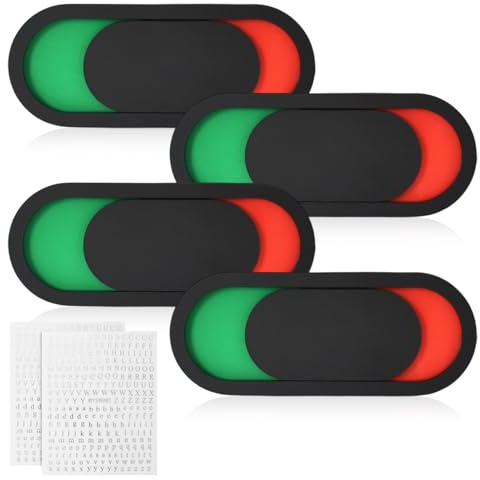 4 Piezas Cartel de LIBRE y OCUPADO, Letrero de Deslizante LIBRE/OCUPADO con 2 Letras Adhesivas, Signo de Privacidad, Signo de Puerta Deslizante Signo, para WC Baño Conferencia Hoteles Hospital