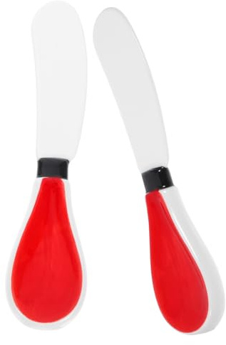 Toyvian Lot de 2 Spatules en Céramique pour Épandre Confiture et Couper Fromage, Design Moderne, Cuisine et Maison