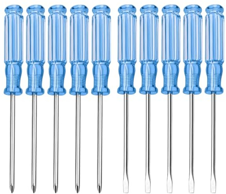 5-Piece Mini Flathead & Phillips Screwdriver Set, 4.92 Precision Tool for Small Appliance, Watch, Eyeglass, Electronics, Toy Repair | Electrician & Mechanic Kit