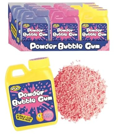 Tank Powder Gum Gomma da Masticare in Polvere al Gusto Tutti Frutti Confezione da 12 Taniche
