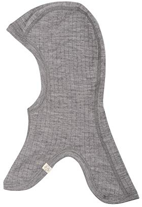 Dilling Schlupfmütze für Babys und Kinder aus 100% BIO-Merinowolle Graumeliert 80-92