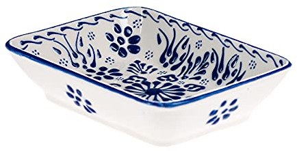 Seifenschale ottoman Keramik handbemalt (Ägäis Blau)