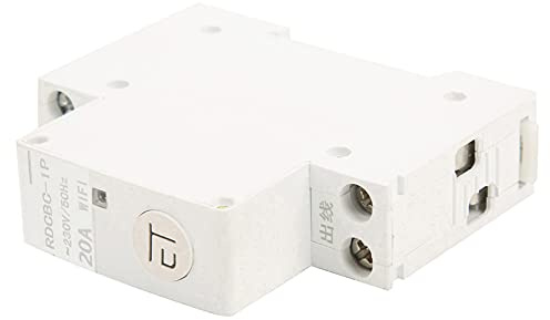 Disjoncteur WIFI, commutateur de télécommande intelligent IP20, pour boîte de distribution, forme de déclenchement instantané C, 1P AC230V(1P 20A)
