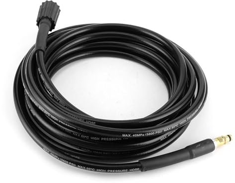 Tuyau de Nettoyeur Haute Pression, Tuyau en Caoutchouc de Nettoyage D'eau à Haute Pression de 40MPa 5800PSI pour Karcher K2 K3 K4 K5 (10 m / 32,8 pieds)
