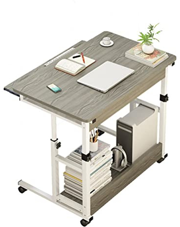 Mobiler Stehpult, Verstellbarer Computer, Rollender Laptop-Tablett, Tisch, Sofa, Beistellwagen, Tragbar, Mit Rollen, Höhe Über Dem Bett (Grün)