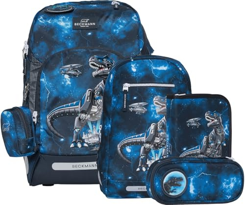 BECKMANN, Schulrucksack-Set Active Air FLX, 6-teilig, Grundschule, inkl. Regenüberzug, 22L