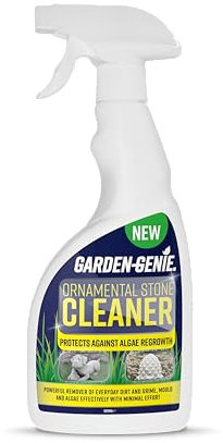 Garden Genie - Ornamental Stone Cleaner | Headstone and Gravestone Cleaning Spray - Removes Dirt, Grime & Stains Easily - 500ml