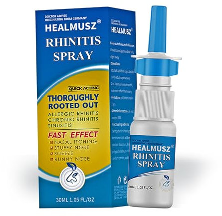 Nasal Spray for Sinus Relief & Blocked Nose - Fast-Acting Nose Spray for Cold, Allergies, Snoring & Bacterial Nasal Congestion, Portable & Gentle Formula