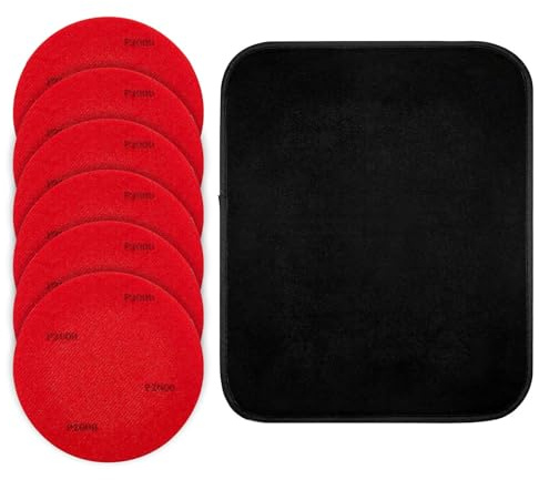 Quorvex Bowling Schleifpads,7-teiliges Polier Reinigungs Schleif Set - Politur Wartung Zubehör Reiniger Für Ausrüstung Enthusiasten Trainer Bahn Indoor Outdoor