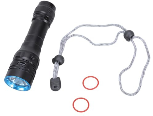 Watreketal LED Scubas Diving Flashlight 4 Modes Underwater Light Dives Light Waterproof Torches Lamp Enduring Waterproof Torches