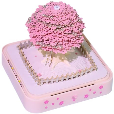 Sghtil Calendario 2026 3D | Albero 2026 3D Memo Pad Calendario di carta | Decorazione per la casa per studenti, insegnanti, artisti, tavolo robusto, soggiorno, reception, biblioteca, ufficio