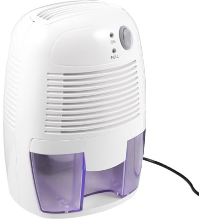 UKCOCO Mini Air Dryer Usb Dehumidifier for Bathroom Car Bedroom and Office Portable Moisture Absorber with Auto-off Led Indicator 500Ml Capacity 1 X Usb Cable Included