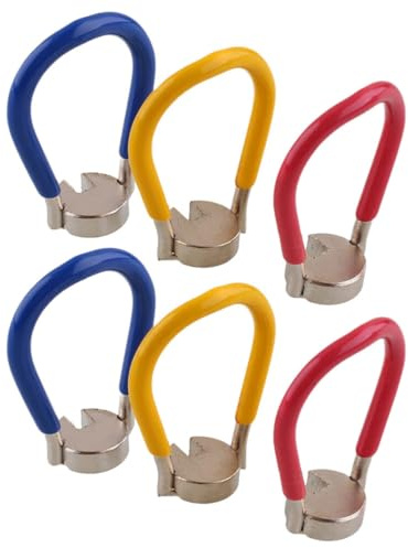 FUNOMOCYA 6 Pezzi Chiave Raggi Bici in Acciaio Inox per Nippli 14g Standard | Lavorazione Accurata, Nichelatura Indurita, Peso Leggero, Regolazione Pratica per Parti Ruota Colore Casuale