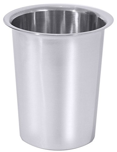 Besteckköcher aus Edelstahl 18/10, ungelocht, hochglänzend, schwere Qualität | ERK (A2 - für Tafellöffel, gabel & -messer)