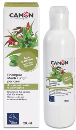 CAMON | Shampoo per Cani, 200ml, Manti Lunghi, Nutriente e Lucidante