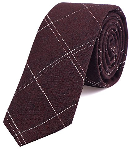 DonDon Herren Krawatte 6 cm gestreift Baumwolle