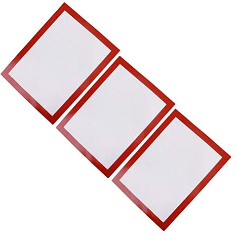 BESTONZON 3 Pcs Silicone Baking Mat Non Stick Professional Grade Silicon Liner Mats Pastry Mat 30x21cm