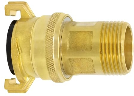 VARIOSAN Saug- und Hochdruckkupplung 14016, 1 Außengewinde, Messing blank, System Geka