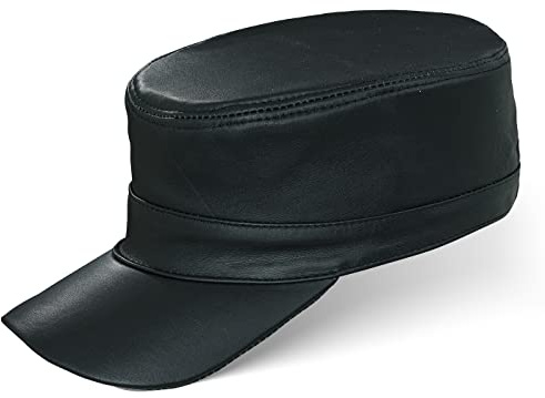 Black Forest Fox Herren Damen Leder Cuba Army Cap Hut Schirmmütze in versch. Farben & Leder