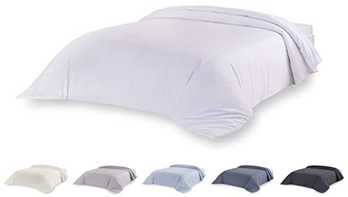 Todocama – Funda nórdica de Microfibra para edredón de Tacto Extra Suave. (Blanco - Cama 135/140/150-220x220cm).