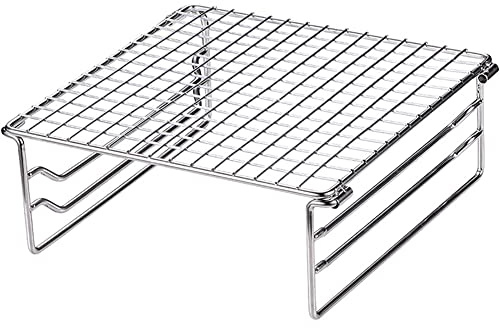 Qeunrtiy Parrilla Plegable Rejilla Parrilla para Acampar Parrilla Plegable Mini Parrilla para Exteriores Rejilla de Acero Inoxidable para Picnic Senderismo Camping BBQ
