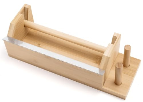 MOLSHINE Multi-Washi-Tape-Spender aus Bambus, Einhandbedienung, Klebebandschneider, Klebebandrollen-Aufbewahrungshalter für Handarbeit, Heimwerken, Geschenkverpackung (Bambus)