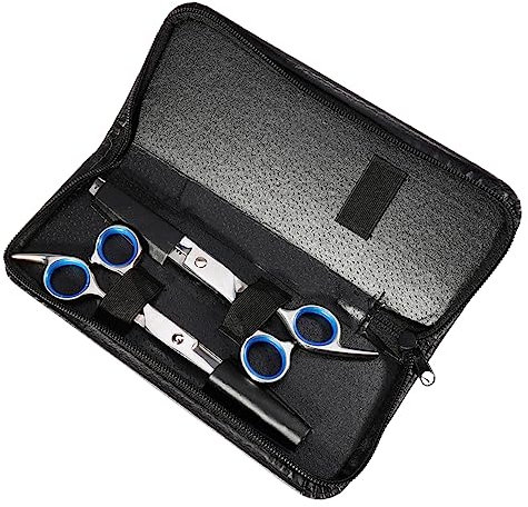 Sosoport 2stücke Tierpflegescheren Aus Edelstahl Hund Katze Fellpflege Schere Pet Grooming Kit Friseurscheren Trimmen Schönheitsscheren Ergonomisches Design Verstellbarer Schneideinsatz
