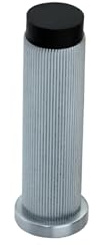 Infinity Decor Tope de puerta de cromo satinado con diseño acanalado para zócalo de puerta con punta de goma en acabado cromado satinado para protección de pared/muebles, 75 mm