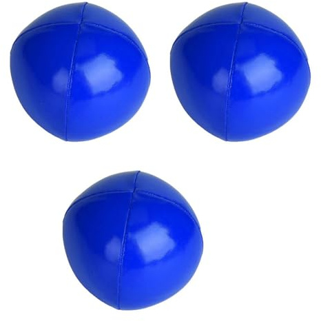 Jonglieren von Bällen, 3PCS PU Clown Jonglanzball -Set für Anfänger und Profis weich reibungslos bequem zu halten zu halten (Blau)